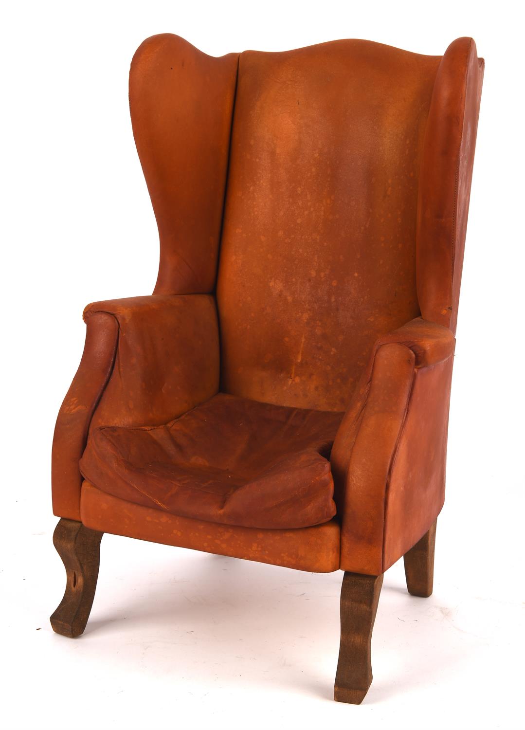 Gerry Anderson: The Secret Service (1969) - Original prop, tan leather wing-backed chair with