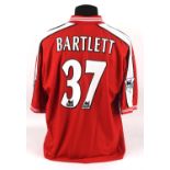 Charlton Athletic Football club, Shaun Bartlett (No.37) Season shirt from 2000-2001.