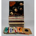 Vinyl record collection. Approx 60 LPs and 60 singles Including The Beatles Rubber Soul,