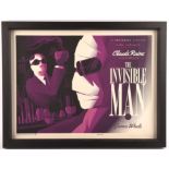 Tom Whalen: The Invisible Man, The Universal Monsters (2013) Limited edition silkscreen print,