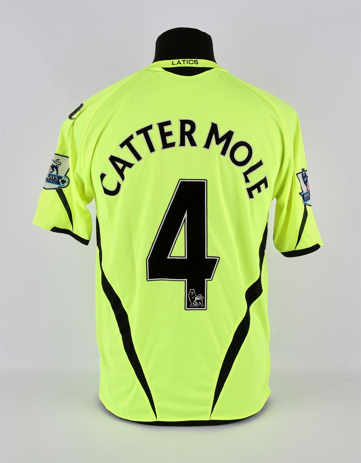 Wigan Athletic Football club, Lee Cattermole (No.4) Season away shirt from 2008-2009. Match worn.