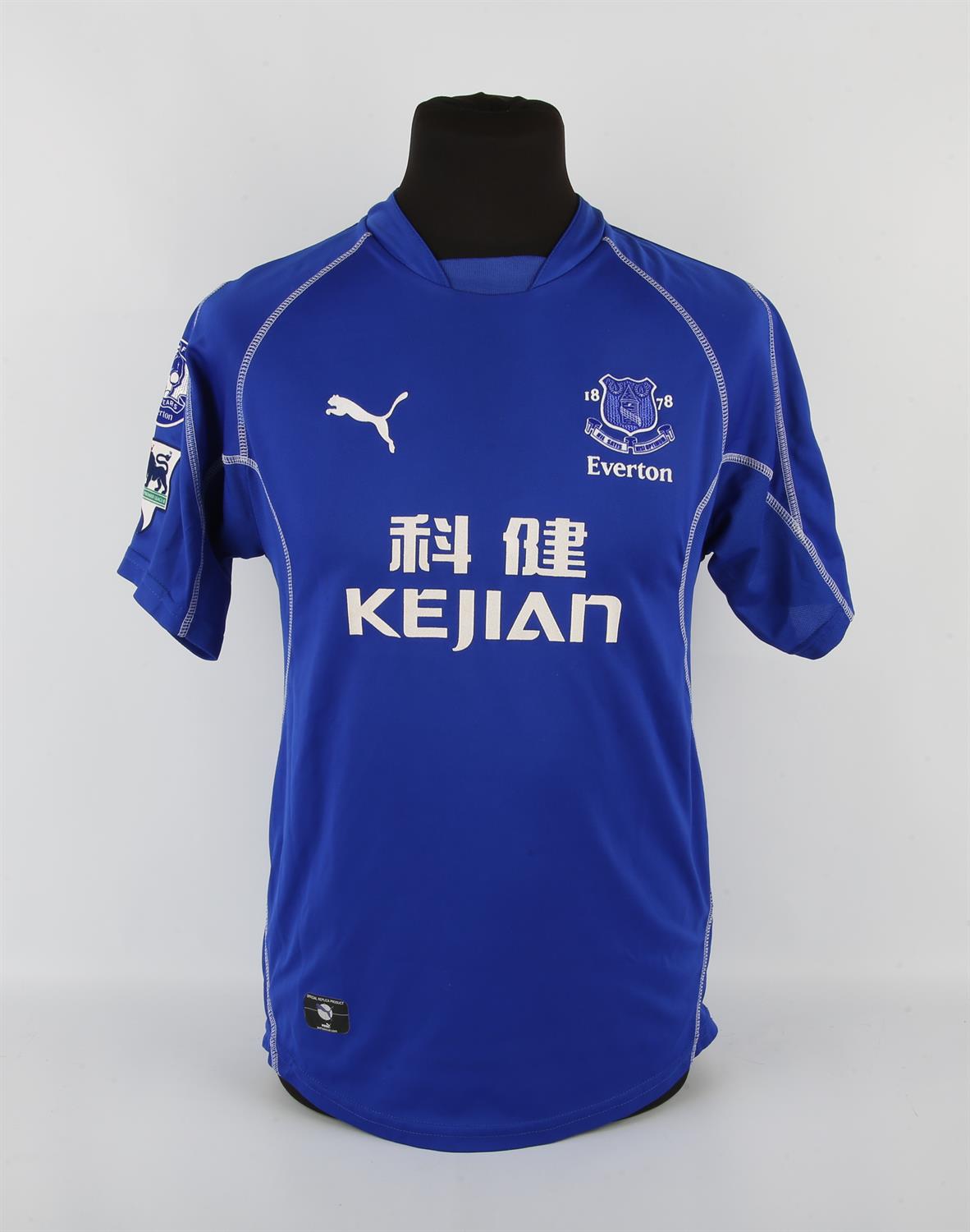 Everton Football Club Carsley (No.26) 2002 - 2003 shirt. Match worn. Provenance kitman. - Image 2 of 2