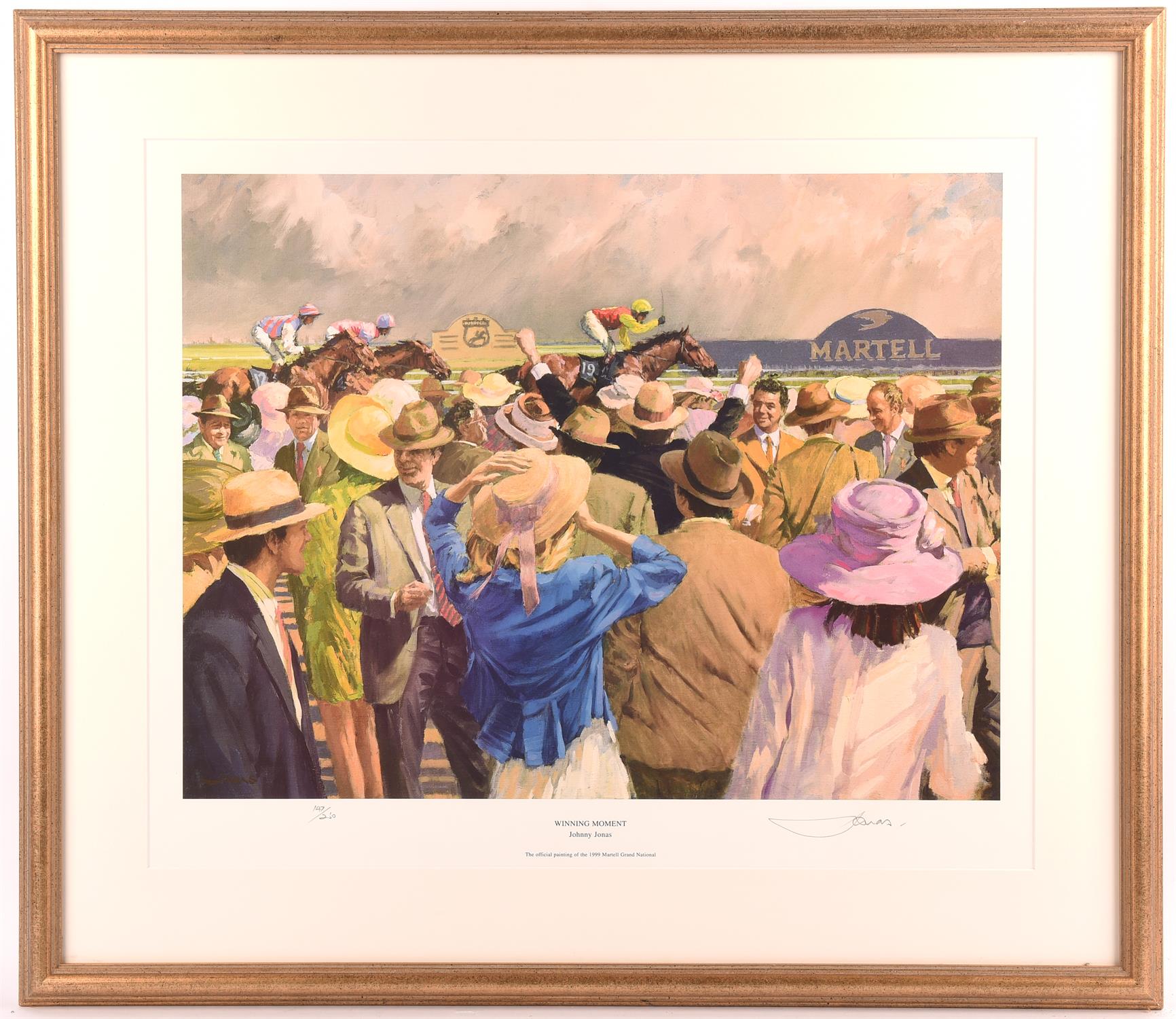 Two Horse Racing related limited prints - Limited edition print (63/100) of 'Business as usual' by