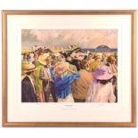 Two Horse Racing related limited prints - Limited edition print (63/100) of 'Business as usual' by