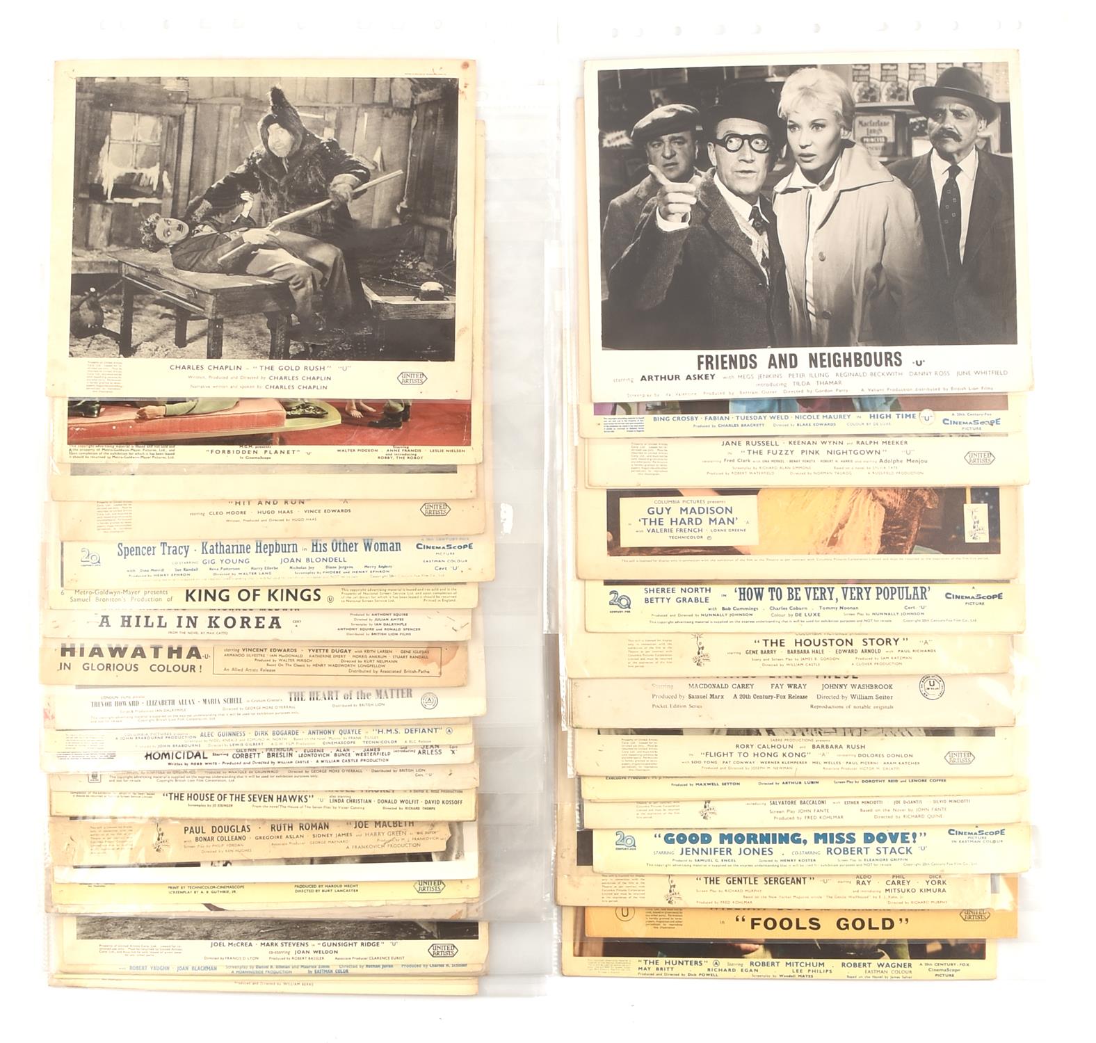 Twelve Front of House card sets, incomplete, includes: The Hunters (x4); Fools Gold (x4); The