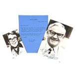 Autographs: The Two Ronnies - Ronnie Corbett (1930-2016). Typed Letter Signed, 6 lines,