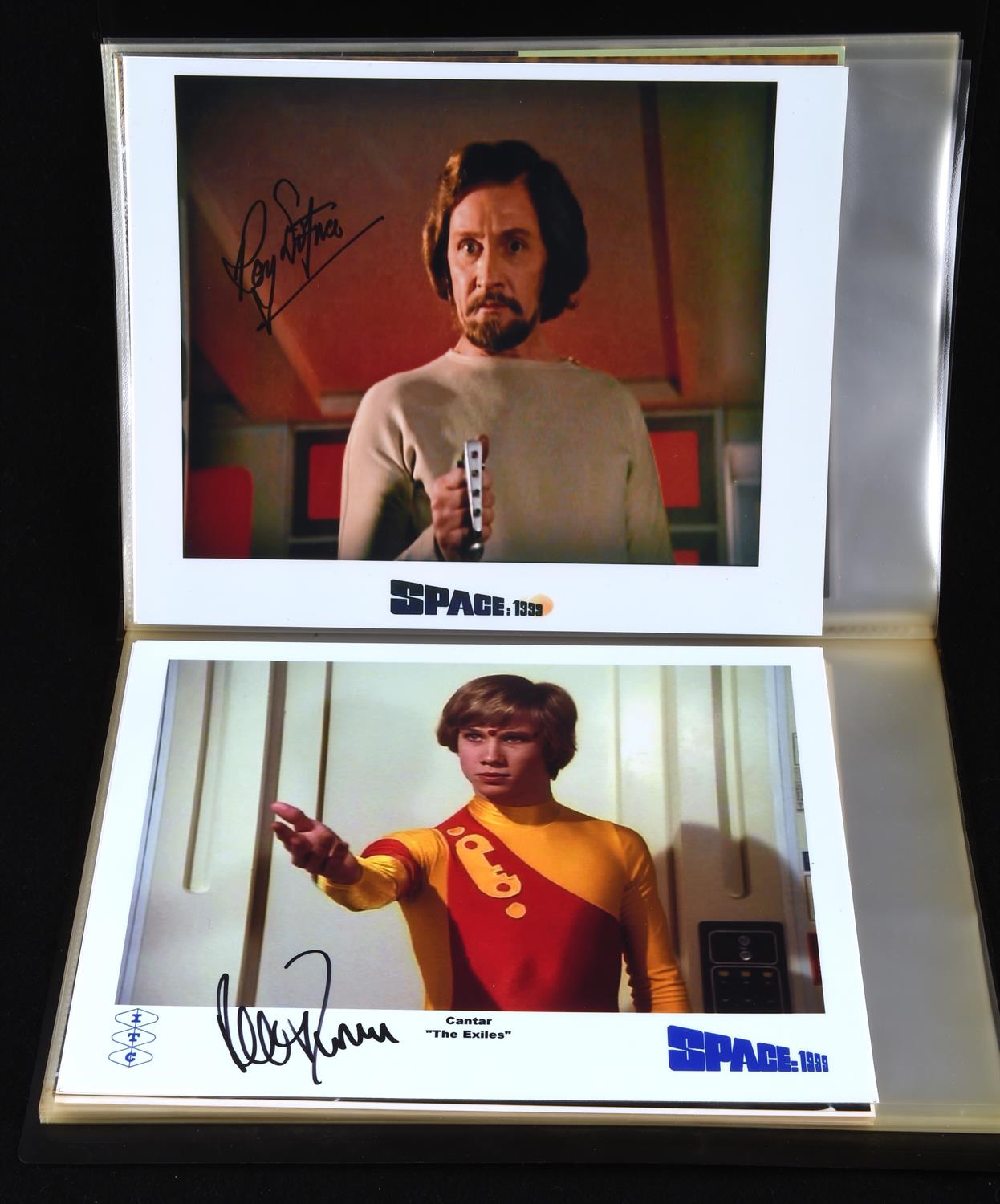 Autographs: British TV related from Space 1999, UFO, The Avengers, The New Avengers,