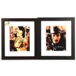 Group of four signed film related photos - Autographs to include Jack Nicholson (Famous Retail