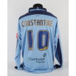 Port Vale Football Club Constantine (No.10) 2006-2007 League Cup 4th round shirt, L/S.