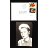 Grace Kelly (1920-1982). 6 x 4 inch black and white photograph, enclosed within the original