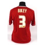 Middlesbrough Football club, Bikey (No.3) Match worn 2012-2013 shirt S/S. Provenance Boro Kitman.