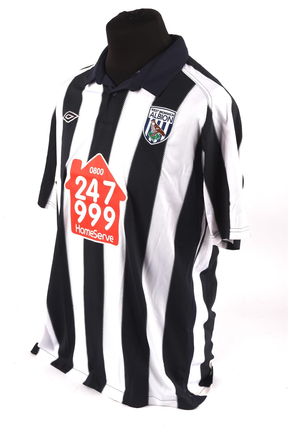 West Bromwich Albion Football club, Olsson (No.3) Season shirt from 2010-2011, Match Worn 11 Sep - Image 2 of 2