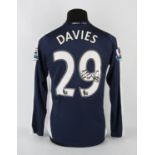 Fulham FC Football club, Simon Davies (No.29 - signed to friend- Peter) rare 3rd kit from 2009-2010,