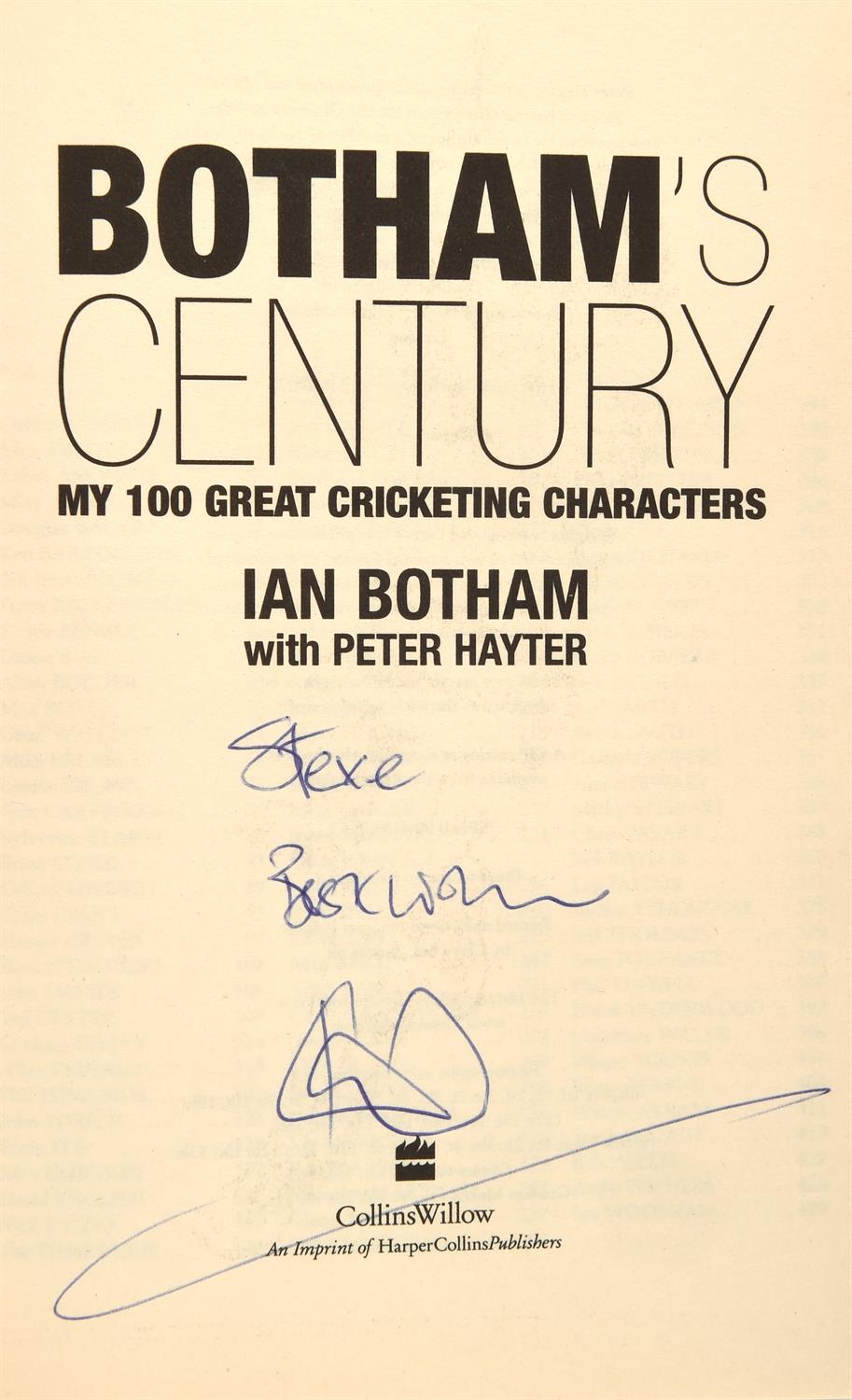 Cricket: Ten related Signed hardback books, mostly first editions – BOYCOTT (Geoffrey). Opening Up, - Image 2 of 11