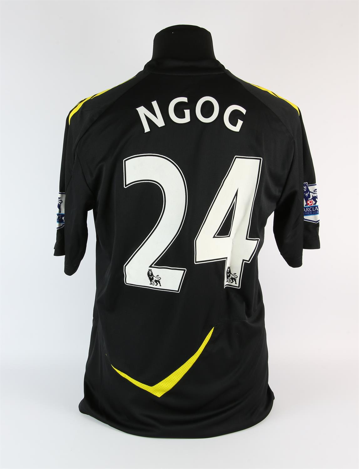 Bolton Wanderers Football club, N'Gog (No.24) Season shirt from 2011-2012, S/S. Match Worn 3 March