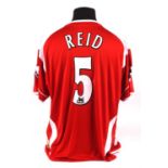 Charlton Athletic Football club, Andy Reid (No.5 signed to ex club) Season shirt S/S from 2006-2007.