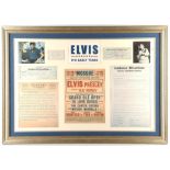 Elvis Presley - 'The Early Years' large memorabilia Montage print showing some of the most iconic