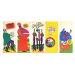 The Beatles Yellow Submarine - Original 1968 SUBA / KFS 'FUNCARDS'. Five original greetings cards