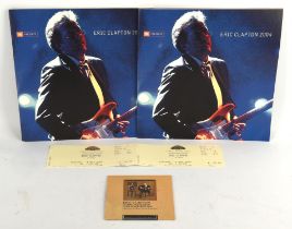 Eric Clapton - Quantity of programmes tickets for concerts such as Eric Clapton and his band at