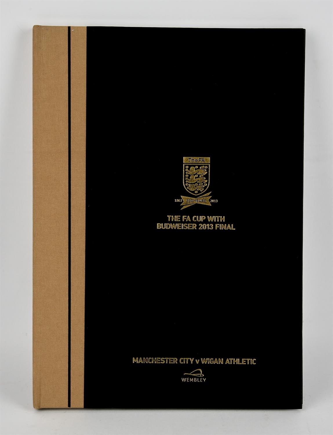150 years of the FA - Special FA Cup with Budweiser 2013 Final Book - Manchester City v Wigan