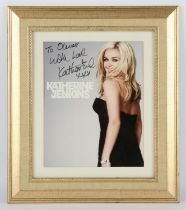 Katherine Jenkins, Signed photograph, framed, overall 15½ x 13½ inches.
