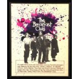 The Breakfast Club (1985) - a framed picture composed of original artwork ink and a photo print of