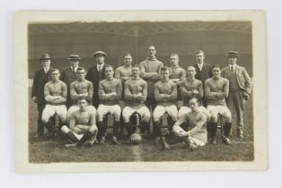 Football postcard. 6 x 4 inches. Bradford City 1913-14.