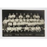 Football postcard. 6 x 4 inches. Derby County F.C. 1936-1937.