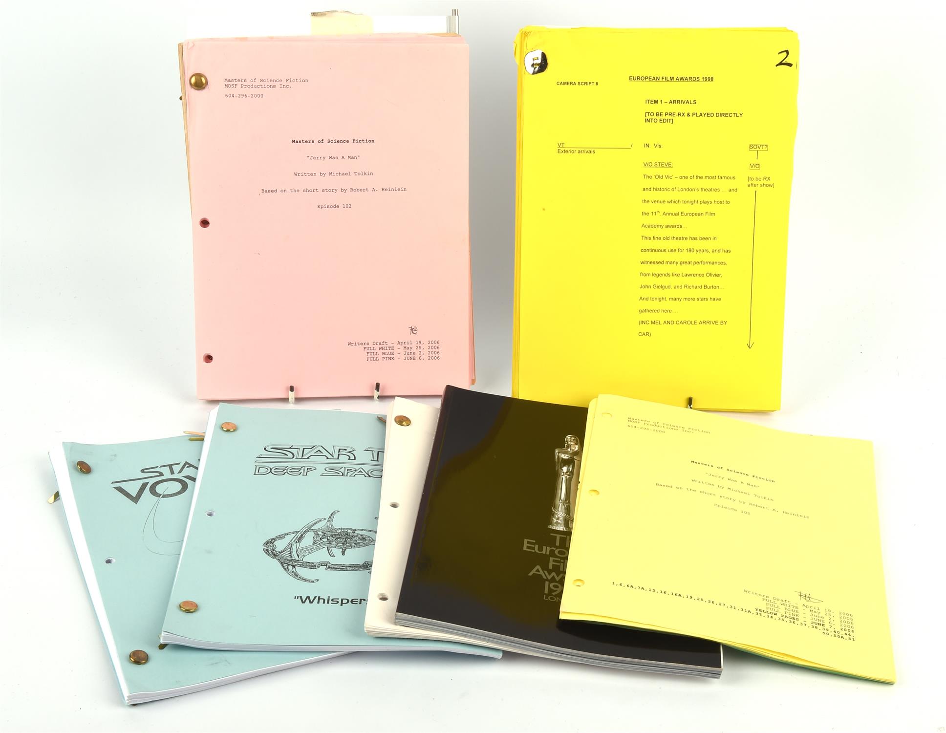 Collection of Seven Scripts - To Include Masters of Science Fiction, 'Jerry Was A Man',