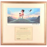 Spirit: Stallion of the Cimarron (2002). Limited edition reproduction off-set lithograph display,