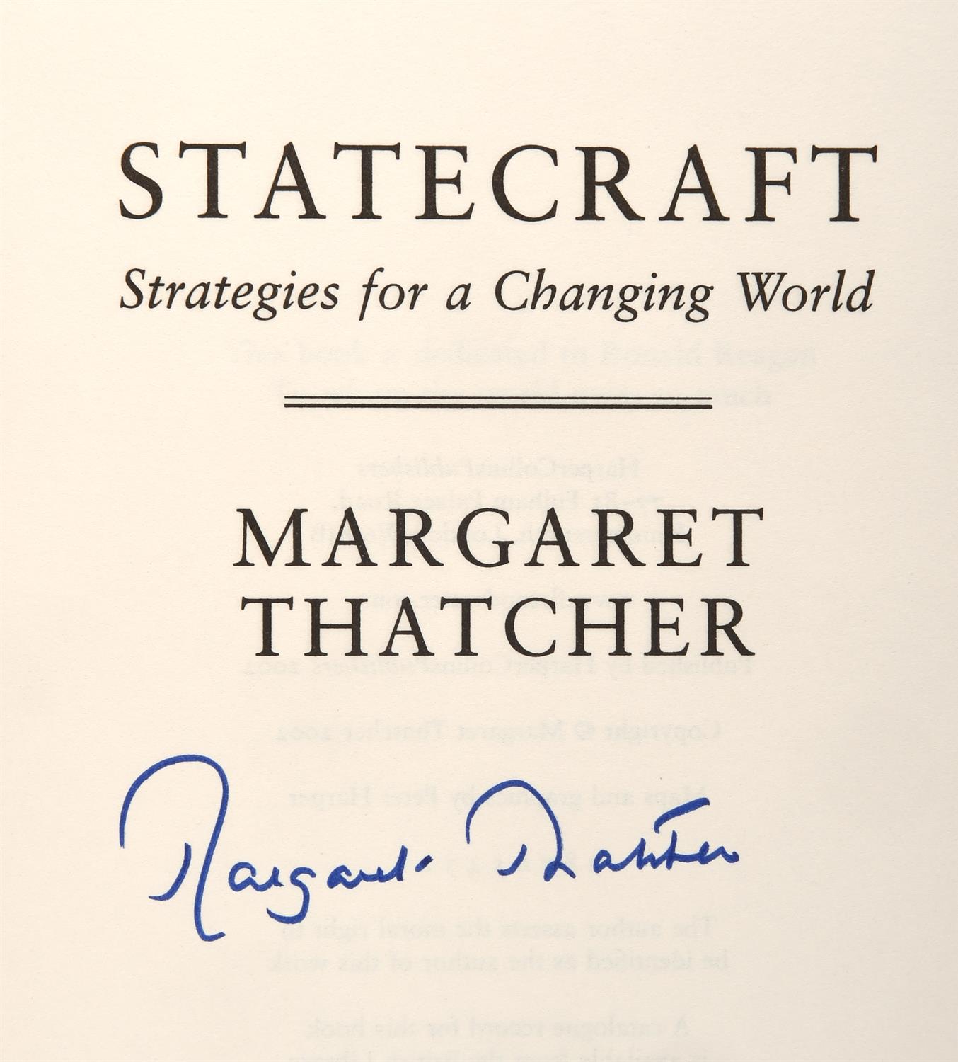 British and American Politics: Four Signed hardback books, first and early printings – THATCHER - Image 2 of 5