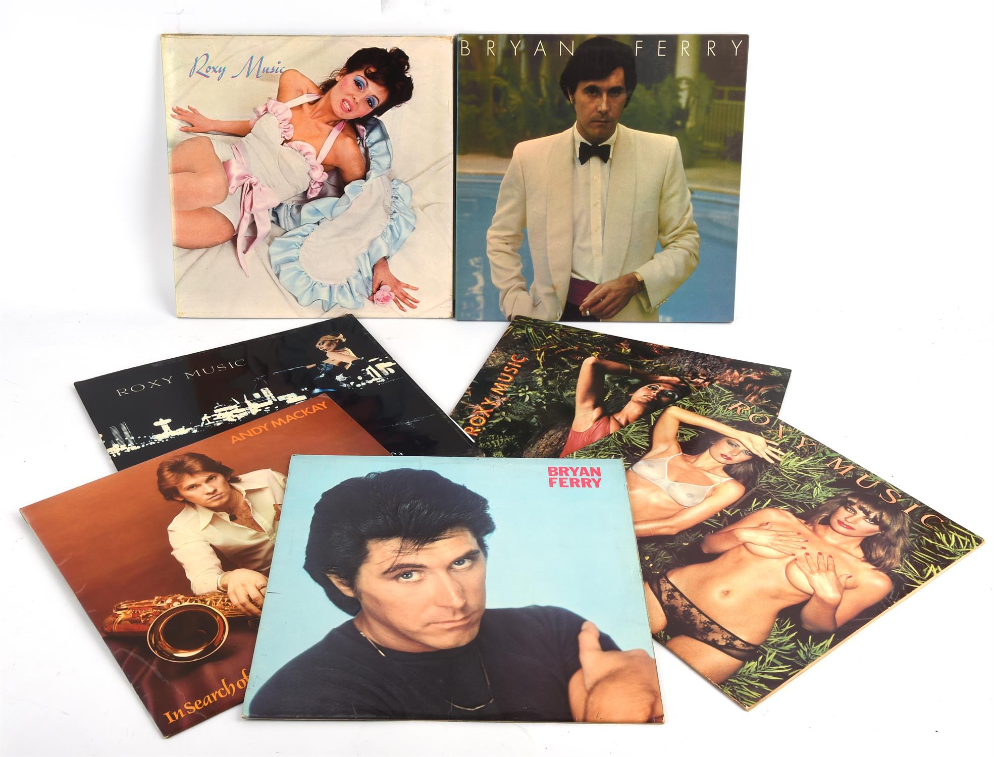 Vinyl Records - Roxy Music and Bryan Ferry / Andy McKay solo records. Roxy Music ILPS 9200,