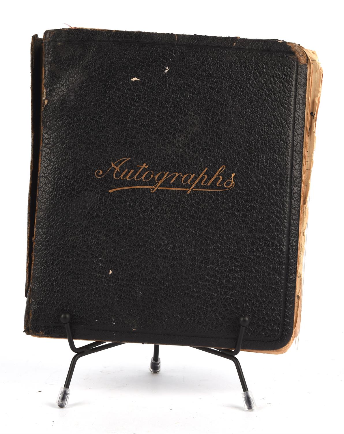 Autograph Album/Visitors Book, 1913-2005 – a bound album with Autographs in gilt to front cover, - Image 2 of 2