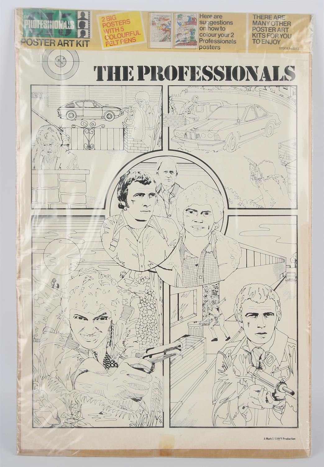 CI5 The Professionals - 2 Supa-posters poster art kit featuring Bodie and Doyle. Made by Thomas - Image 2 of 2
