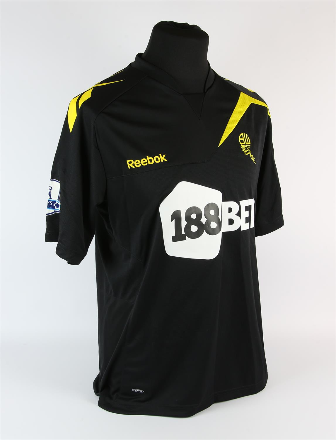 Bolton Wanderers Football club, N'Gog (No.24) Season shirt from 2011-2012, S/S. Match Worn 3 March - Image 2 of 2