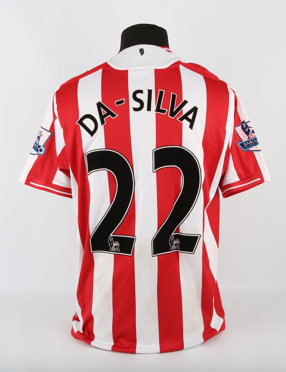Sunderland A.F.C. Football club, Paulo Da Silva (No.22) 2009-2010 Season shirt, S/S.