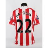 Sunderland A.F.C. Football club, Paulo Da Silva (No.22) 2009-2010 Season shirt, S/S.