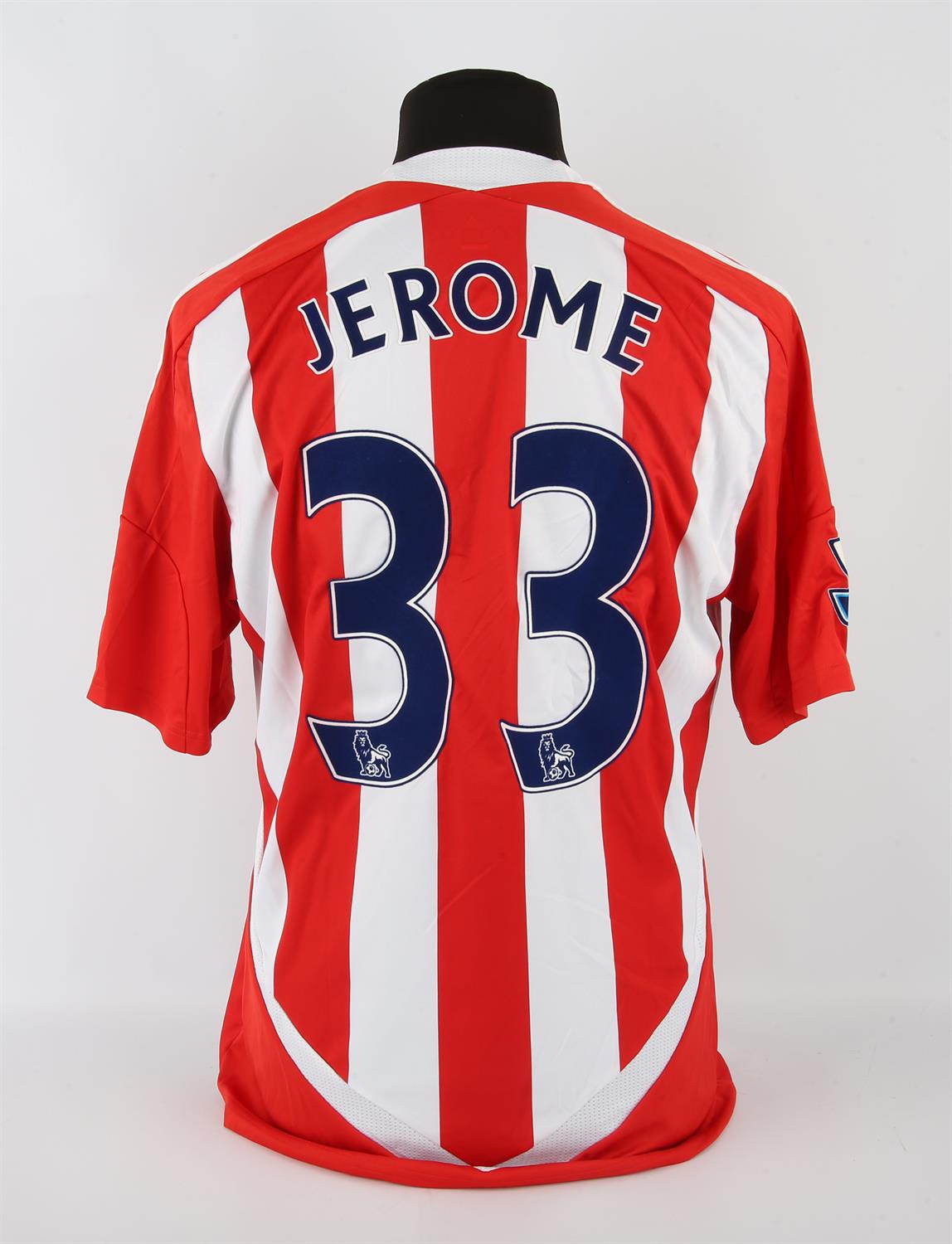 Stoke City Football Club, Jerome (No.33) 2011-2012. S/S. Match Worn from 24 March 2012 Stoke 1 - 1