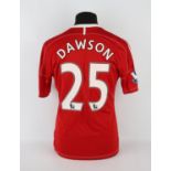 West Bromwich Albion Football club, Dawson (No.25) Season shirt from 2011-2012, Match Worn 3 Jan