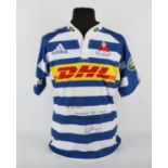 Western Province rugby shirt. 2014. Rynhardt Elstadt (NO.6). 9 Nov 2014. Swapped and signed by