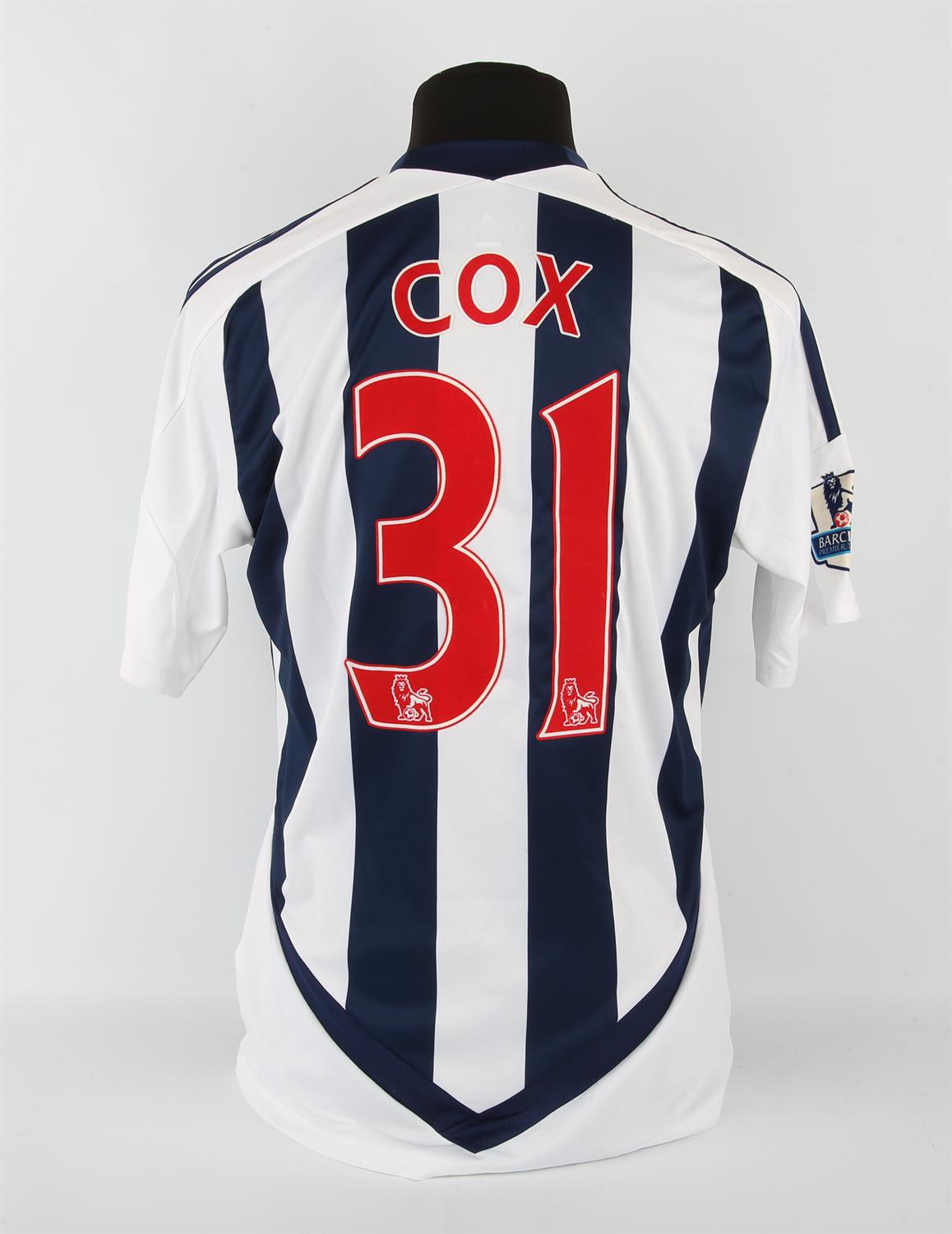 West Bromwich Albion Football club, Cox (No.31 - squad signed) Season shirt from 2011-2012, S/S. - Image 2 of 2