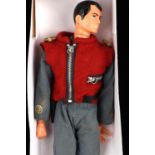 Amended description: Captain Scarlet doll figure. Made in Hong Kong circa 1960s. Includes pistol.