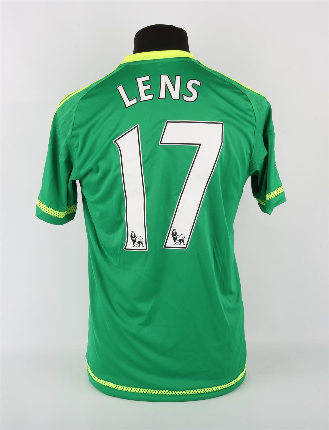 Sunderland A.F.C. Football club, Jeremain Lens (No.17) 2015-2016 Season shirt, S/S.