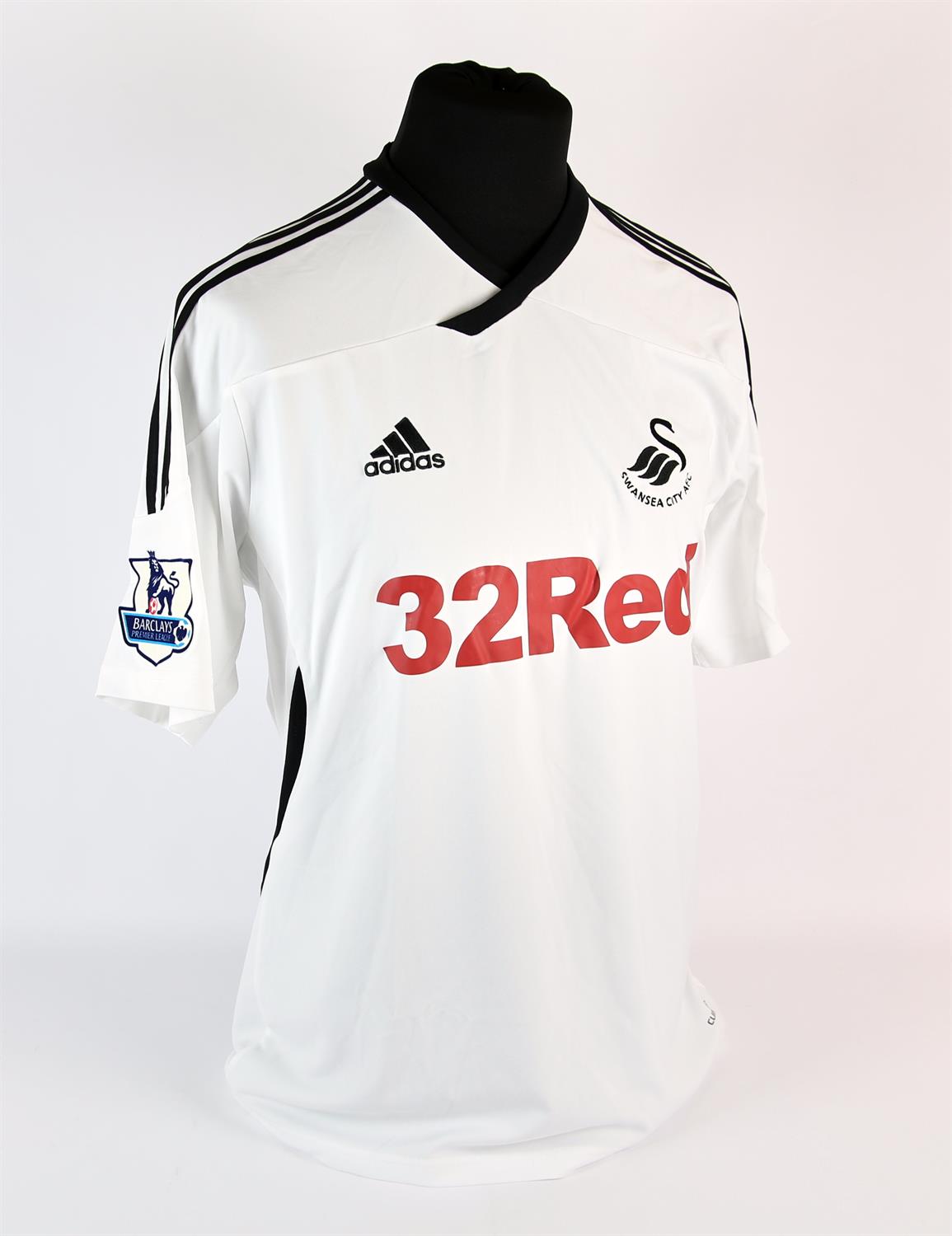 Swansea Football club, Dobbie (No.14) Season shirt from 2011-2012, S/S. Match Worn during season. - Image 2 of 2