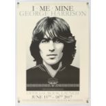 George Harrison - I Me Mine official book launch poster, rolled, 59 x 42 cm.