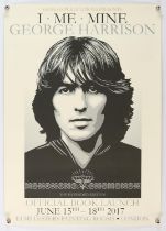 George Harrison - I Me Mine official book launch poster, rolled, 59 x 42 cm.