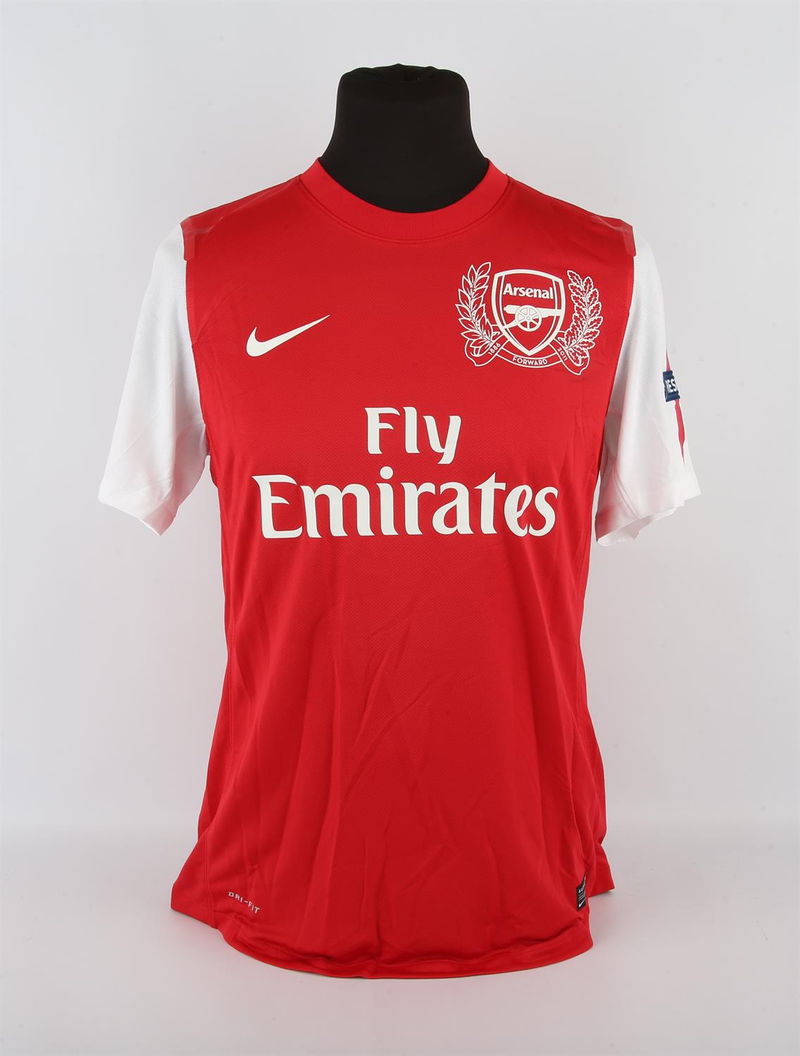 Arsenal Football club, Jenkinson (No.25) 2011 - 2012 shirt. Worn during season. Provenance Arsenal - Image 2 of 2