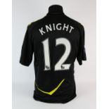 Bolton Wanderers Football club, Knight (No.12) Season shirt from 2011-2012, S/S. Match Worn 3 Dec