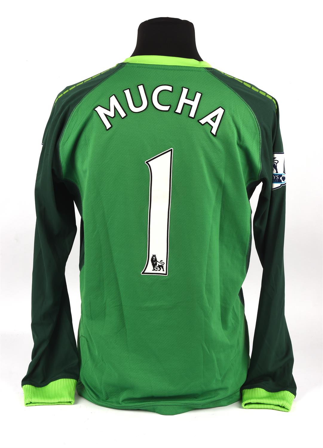 Everton Football club Jan Mucha (No.1) Premier Season shirt from 2010 - 2011, L/S.