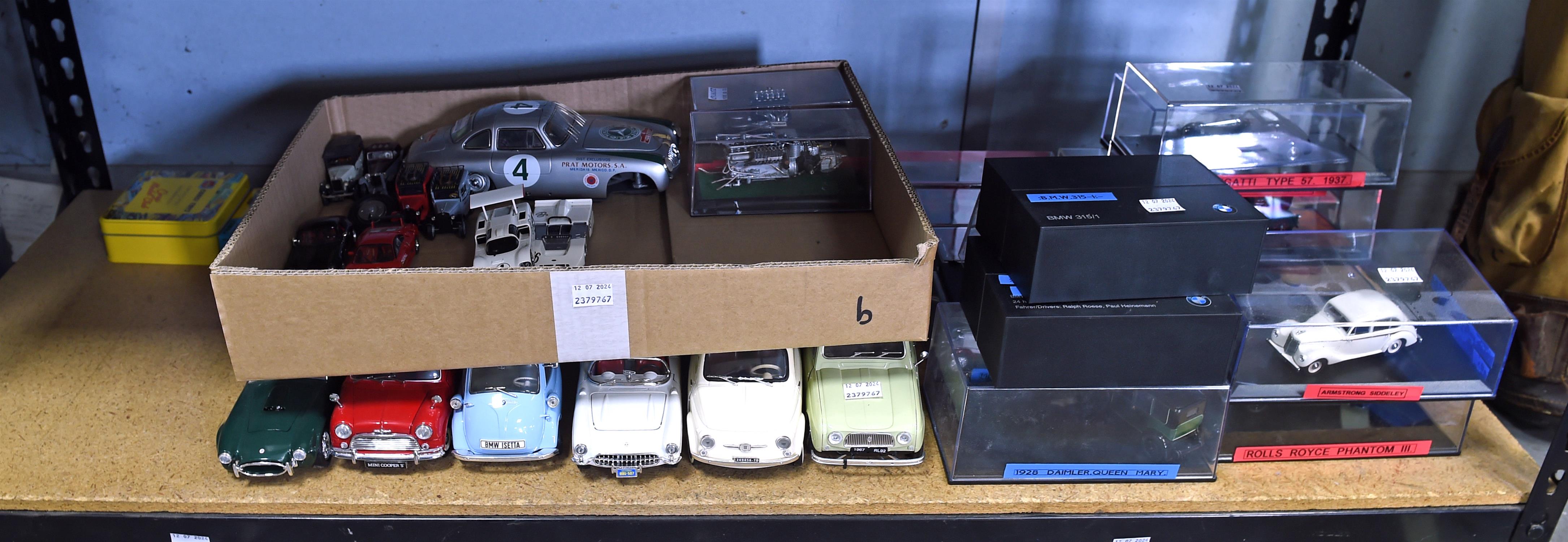 A quantity of mainly 1:43 scale die-cast model cars, also including a 1:18 scale CMC models 1952 - Image 2 of 2